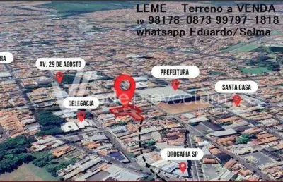 Terreno comercial à venda na luís clemente sampaio, 158, centro, leme por r$ 4.500.000