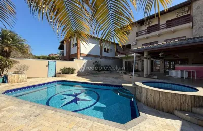 Casa em condomínio fechado com 5 quartos à venda na rua san conrado, 415, loteamento caminhos de san conrado (sousas), campinas, 740 m2 por r$ 3.500.000