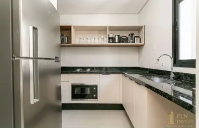 Apartamento 1 suíte mobiliado com sacada à venda a 750m do mar na cachoeira