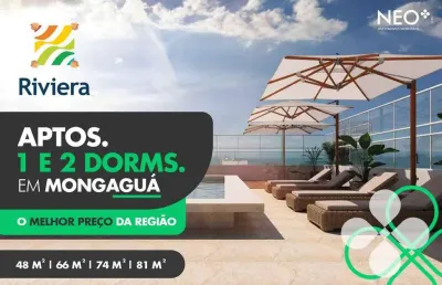 Apartamentos com 1 e 2 dormitóriosà venda, 48 m² por r$ 320.000 - centro - mongaguá/sp