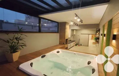 Cobertura com 3 dormitórios à venda, 191 m² por r$ 1.849.000,00 - pompéia - santos/sp