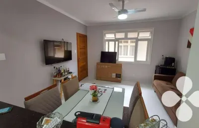 Apartamento com 2 dormitórios à venda, 72 m² por r$ 510.000,00 - pompéia - santos/sp