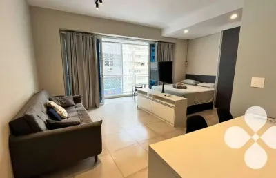 Studio à venda, 45 m² por r$ 795.000,00 - pompéia - santos/sp