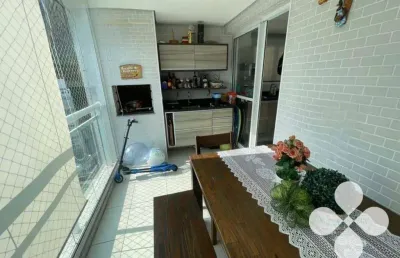 Apartamento com 3 dormitórios à venda, 131 m² por r$ 1.245.000,00 - josé menino - santos/sp