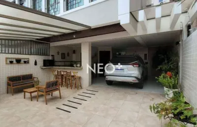 Sobrado com 3 dormitórios à venda, 159 m² por r$ 1.490.000,00 - embaré - santos/sp