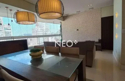 Apartamento com 3 dormitórios à venda, 131 m² por r$ 1.840.000,00 - boqueirão - santos/sp
