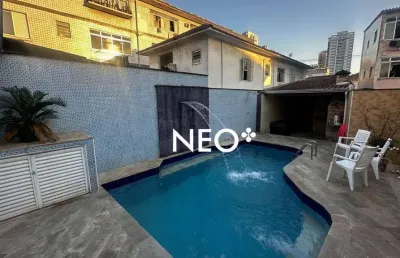 Sobrado com 3 dormitórios à venda, 239 m² por r$ 2.200.000,00 - aparecida - santos/sp