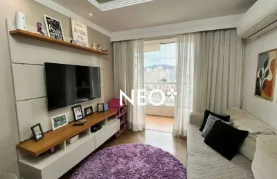 Apartamento com 2 dormitórios à venda, 69 m² por r$ 615.000,00 - encruzilhada - santos/sp