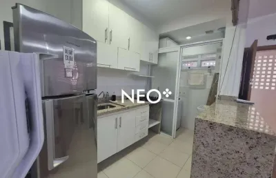 Studio com 1 dormitório para alugar, 44 m² por r$ 3.500,00/mês - boqueirão - santos/sp