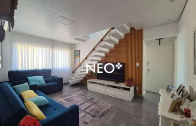 Cobertura com 3 dormitórios à venda, 178 m² por r$ 1.800.000,00 - aparecida - santos/sp