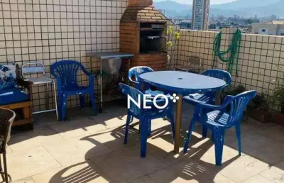 Apartamento triplex com 3 dormitórios à venda, 142 m² por r$ 860.000 - boqueirão - santos/sp