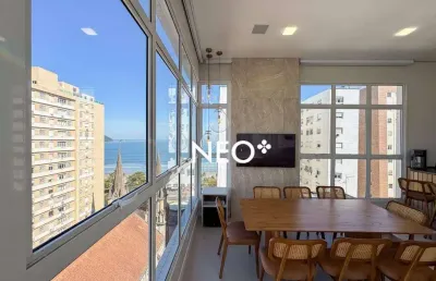 Cobertura com 3 dormitórios à venda, 166 m² por r$ 3.990.000,00 - embaré - santos/sp