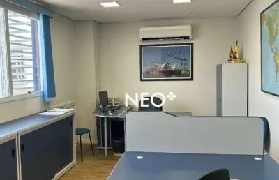 Sala à venda, 31 m² por r$ 310.000,00 - ponta da praia - santos/sp