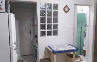 Kitnet com 1 dormitório à venda, 24 m² por r$ 268.000,00 - embaré - santos/sp