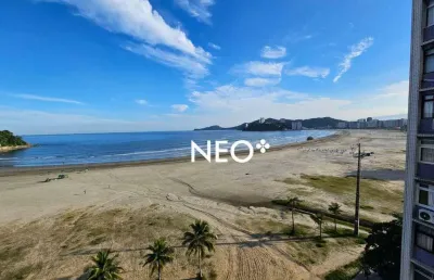 Apartamento 4 quartos, 2 vagas, pé na areia - josé menino - santos/sp