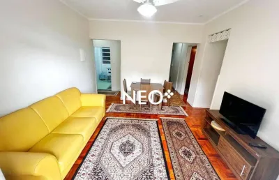 Apartamento 3 dormitórios, 1 vaga - gonzaga - santos/sp