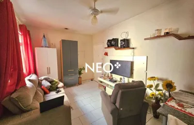 Apartamento 1 dormitório, 1 vaga -josé menino - santos/sp