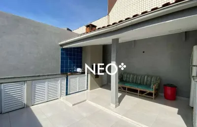 Cobertura com 3 dormitórios à venda, 160 m² por r$ 780.000,00 - macuco - santos/sp