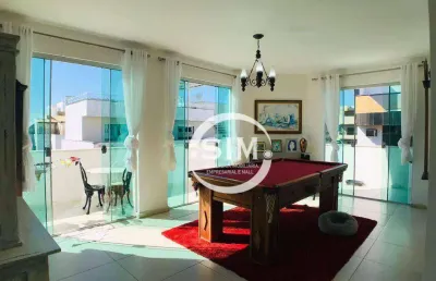 Cobertura com 4 dormitórios à venda, 190 m²  em vila nova - cabo frio/rj