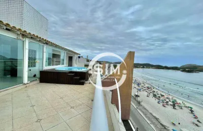 Cobertura com 4 dormitórios à venda, 400 m² na praia do forte - cabo frio/rj