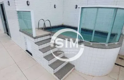 Cobertura com 4 dormitórios à venda, 215 m² por r$ 2.500.000,00 - vila nova - cabo frio/rj