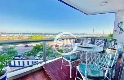 Apartamento com 3 dormitórios à venda, 200 m² por r$ 1.800.000,00 - praia do forte - cabo frio/rj