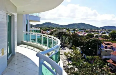 Cobertura com 3 dormitórios à venda, 200 m² na passagem - cabo frio/rj