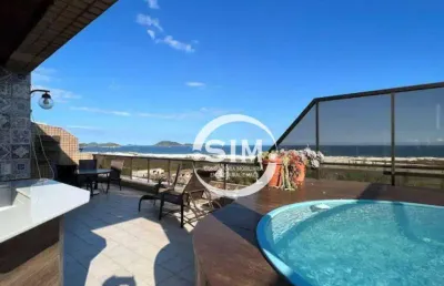 Cobertura com 4 dormitórios à venda, 400 m² por r$ 1.650.000,00 - braga - cabo frio/rj