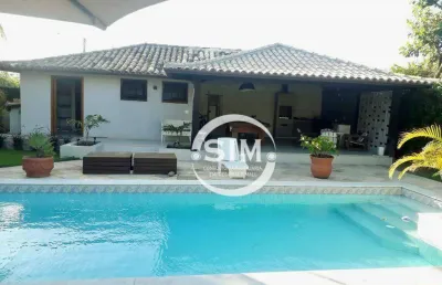 Casa com 4 dormitórios à venda, 273 m² na baia formosa - armação dos búzios/rj