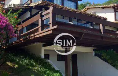 Casa com 4 dormitórios à venda, 180 m²- geriba - armação dos búzios/rj