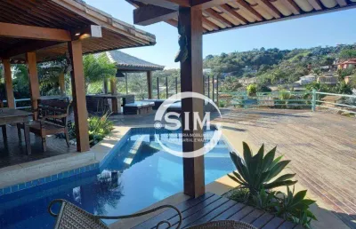 Casa com 6 dormitórios à venda, 301 m² no loteamento sitio do campinho - armação dos búzios/rj