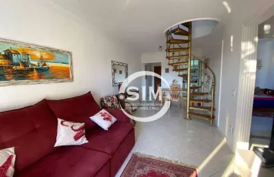 Cobertura com 4 dormitórios à venda, 120 m² por r$ 800.000,00 - vila nova - cabo frio/rj