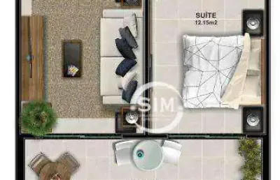 Cobertura com 1 dormitório à venda, 53 m² por r$ 334.880,00 - centro - são pedro da aldeia/rj
