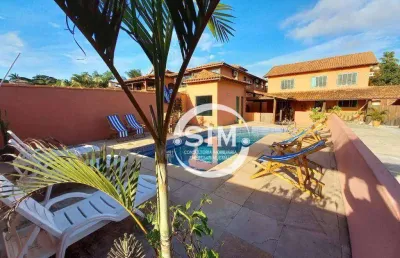 Casa com 6 dormitórios à venda, 150 m²  - geribá - armação dos búzios/rj