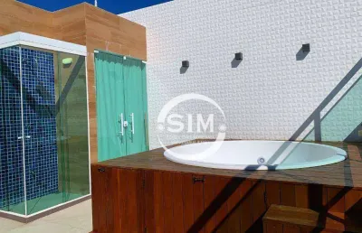 Cobertura com 2 dormitórios à venda, 120 m² por r$ 1.200.000,00 - passagem - cabo frio/rj