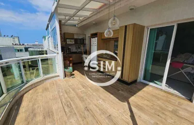 Cobertura com 3 dormitórios à venda, 190 m² por r$ 1.200.000,00 - centro - cabo frio/rj