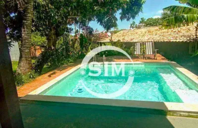 Casa com 4 dormitórios à venda, 500 m² - geribá - armação dos búzios/rj
