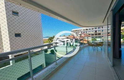 Apartamento com 3 dormitórios à venda, 143 m² por r$ 1.500.000,00 - praia do forte - cabo frio/rj