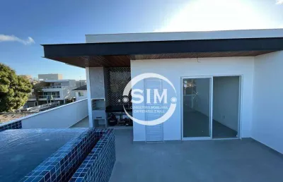 Cobertura com 3 dormitórios à venda, 132 m² por r$ 690.000,00 - palmeiras - cabo frio/rj