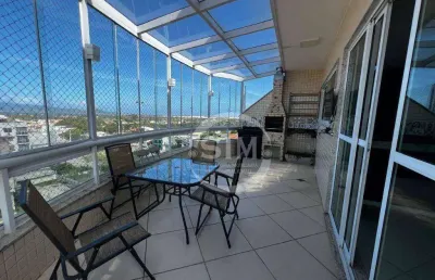 Cobertura com 3 dormitórios para alugar, 220 m² por r$ 6.780,00/mês - braga - cabo frio/rj