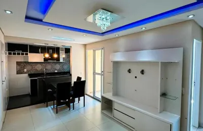 Apartamento 48 metros com 2 dormitorios sendo semi mobiliado