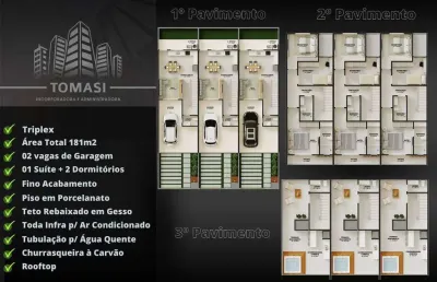 Sobrado com 3 quartos, itacolomi - balneário piçarras
