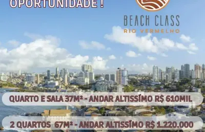 Beach class rio vermelho - apartamentos studios, 1/4 e 2/4