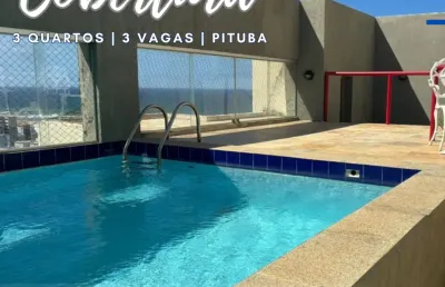 Cobertura a venda na pituba | ampla | infraestrutura de lazer
