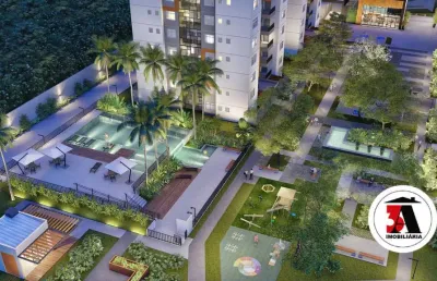 Atmos living  apto. 2/4 c/  60m2(sacada c/ churrasqueira)