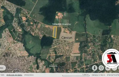 40.000m2 escriturado aos fundos do residencial cancun