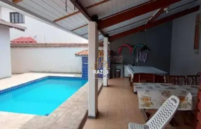 Casa com 3 quartos à venda na rua sheila, 220, balneário califórnia, itanhaém por r$ 550.000