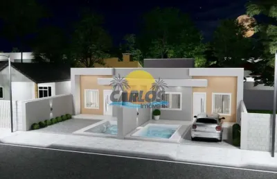 Casa com 2 quartos à venda na rua guarapuava/esq cabo frio, 249, shangri-lá, pontal do paraná por r$ 285.000