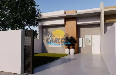 Casa com 2 quartos à venda na max roseman, 301, balneário caravelas, matinhos por r$ 460.000