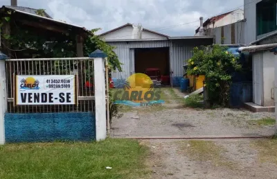 Barracão / galpão / depósito à venda na rua paranaguá, 10441, balneário caravelas, matinhos por r$ 650.000